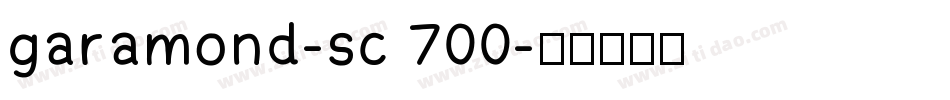 garamond-sc 700字体转换